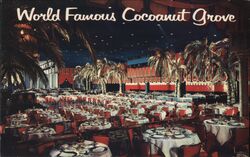 World Famous Cocoanut Grove Night Club Los Angeles Postcard