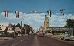 Winnemucca, Nevada Main Street View 1968 Postcard