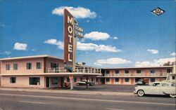 The New Towne Motel Fresno CA Postcard