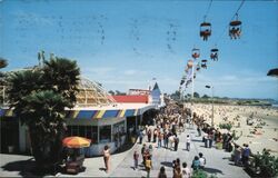 Santa Cruz Beach Boardwalk, CA California Postcard Postcard Postcard