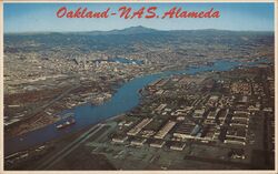 Oakland - NAS Alameda Aerial View California Postcard Postcard Postcard