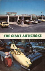 Giant Artichoke Produce Market Castroville CA Postcard