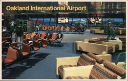 Oakland International Airport Passenger Lounge Postcard