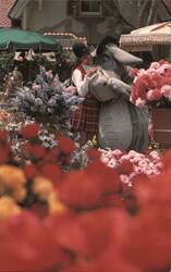 Eeyore at Disneyland Flower Mart Postcard