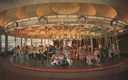 Santa Cruz Beach Boardwalk Merry-Go-Round Postcard