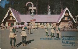 Santa's Village Skyforest CA Postcard