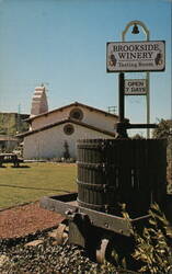 Brookside Winery Tasting Room Colton CA Postcard