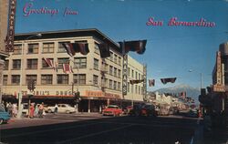 Greetings from San Bernardino, California Postcard Postcard Postcard