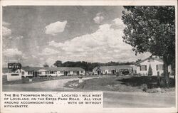 Big Thompson Motel, Loveland, Colorado Postcard