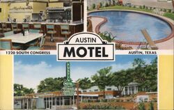 Austin Motel, 1220 South Congress, Austin, Texas Postcard Postcard Postcard