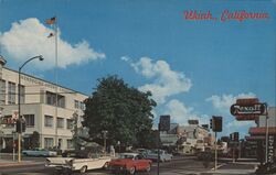 Ukiah, California - Mendocino County Courthouse Postcard Postcard Postcard