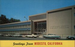 Stanislaus County Courthouse Modesto California Postcard Postcard Postcard