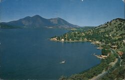 Oak Cove & Mt. Konocti, Clearlake Park, Calif California Postcard Postcard Postcard