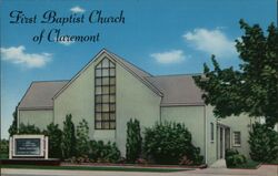 First Baptist Church of Claremont, California Postcard