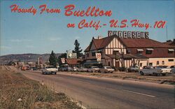 Howdy From Buellton on Calif. U.S. Hwy. 101 Postcard