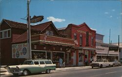 Bridgeport, California Main Street Postcard