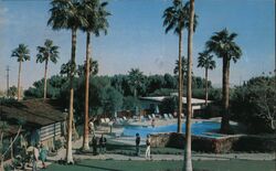 La Casa Del Zorro, Borrego Springs CA Pool Postcard