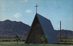 Life's Highway Chapel, Blythe CA Postcard