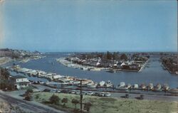 Entrance to Balboa Bay, Newport Beach, California Postcard