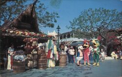 Disneyland Three Caballeros Jose Carioca Panchito Donald Duck Anaheim, CA Postcard Postcard Postcard