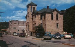 Eureka Springs City Hall, Carroll County Courthouse Postcard