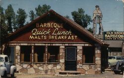 Old Smoky Barbeque, Williams, Arizona Postcard