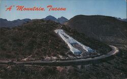 "A" Mountain, Tucson Arizona Postcard Postcard Postcard