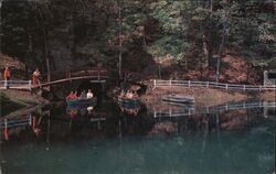 Spook Cave Lake and Entrance, McGregor IA Iowa Postcard Postcard Postcard