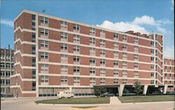 University Hospital Entrance, University of Iowa Postcard