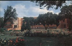 Iowa State College Agronomy Building and Formal Green Postcard