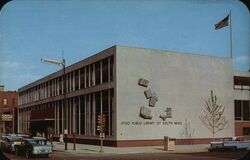 Spiro Public Library, South Bend, Indiana Postcard