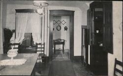 James Whitcomb Riley Home Dining Room, Greenfield IN Postcard