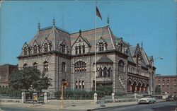 Evansville, Indiana Post Office Postcard