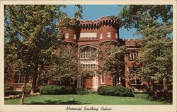 Culver Military Academy Memorial Building Indiana Postcard Postcard Postcard