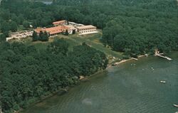 Air View at Pokagon State Park, Angola, Indiana Postcard