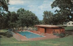 Alpine Lutheran Camp Swimming Pool, Richmond, Illinois Postcard