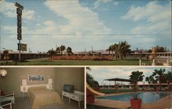 Crest Motel, Blythe, California Postcard