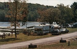 Crystal Lake Campground, Cooperstown NY Postcard