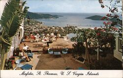 Mafolie Hotel Terrace, St. Thomas, USVI Charlotte Amalie, VI Caribbean Islands Postcard Postcard Postcard