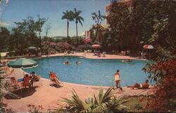 Bermudiana Hotel Swimming Pool, Bermuda Postcard