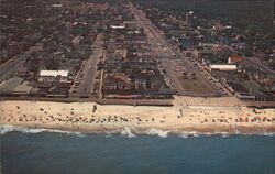 Aerial View Rehoboth Beach Delaware Postcard Postcard Postcard