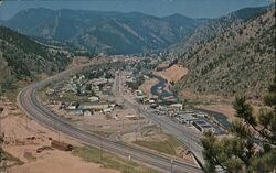 Idaho Springs, Colorado Aerial View Postcard