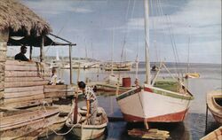 Caibarién, Las Villas, Cuba, Fishing Boats Postcard