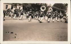 Marching Band in 1933 parade Santa Cruz, CA Photographs & Snapshots Original Photograph Original Photograph Original Photograph