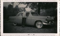 Jerry and his Ford 1958 Cars Original Photograph Original Photograph Original Photograph