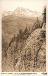 Heavens Peak from Going-to-the-Sun Highway, Glacier National Park Postcard