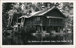 The Boathouse - Northbrook Lodge, Paul Smiths, N.Y. New York Postcard Postcard Postcard