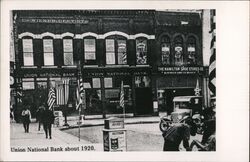 United National Bank about 1920 (Reproduction) Postcard