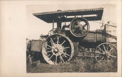 Steam Farm Tractor Occupational Postcard Postcard Postcard