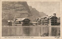 Many Glacier Hotel Glacier National Park Montana Postcard Postcard Postcard